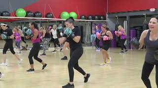 Cathe Friedrichs 507 Kick Box and Sweat Live Workout [upl. by Ellehcirt564]