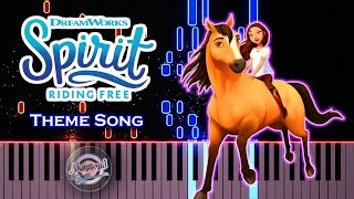 Spirit Riding Free Theme Song Piano Cover [upl. by Berriman]