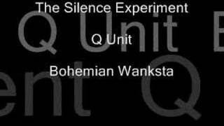 The Silence Experiment Q Unit  Bohemian Wanksta [upl. by Georgiana]