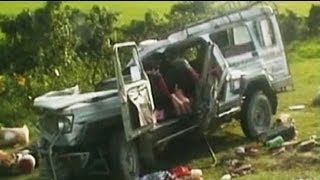 28 killed in Assam two buses flipped over driver missing [upl. by Asserac]