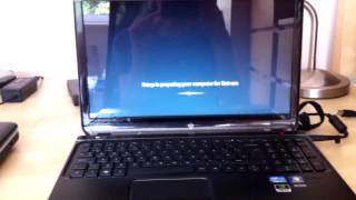 HP Pavilion dv67104ea  Unboxing  Setup [upl. by Ettennej819]