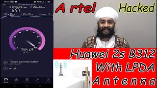 LPDA Antenna for 4g lte Routers  Huawei 2s external antenna setup  Band Locking Huawei Manager app [upl. by Lipkin]