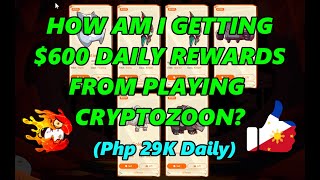 HOW TO EARN 600 Php 29k FROM CRYPTOZOON [upl. by Aicirtam570]