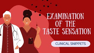 EXAMINATION OF TASTE SENSATION OF TONGUE [upl. by Epilif]