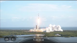 Blastoff SpaceX launches 24 Starlink satellites to complete doubleheader nails landing [upl. by Nidnal]