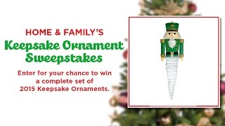 Home amp Familys Countdown to Christmas Calendar – Hallmark’s Cool Icicles Keepsake Ornament [upl. by Vernor463]