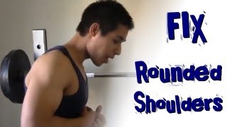 2 Exercises to Fix Rounded Shoulders [upl. by Shlomo]