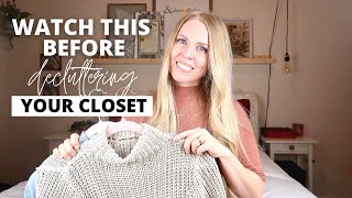 LifeChanging Steps to A Decluttered Closet  Minimize Your Wardrobe FOR GOOD [upl. by Nirehs]