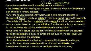 2 Write the steps you would use for making tea Use the words solution solvent solute dissolve [upl. by Dianna]