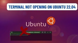 Terminal not opening on Ubuntu 2004  2104 2204 OS [upl. by Maddeu]