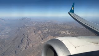 FULL FLIGHT  Oman Air Boeing 737 MAX 8  Muscat to Zanzibar [upl. by Yniatirb]