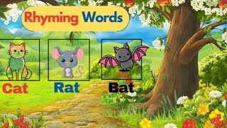 Rhyming Words  Learn about Rhymes  children poems  kids Cartoons  Animated [upl. by Haakon826]