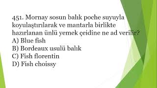 Aşçılık Dalı Teorik Sınavı Kalfalık Çalışma Soruları 16 Kısım [upl. by Ondrea]