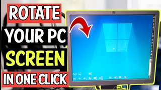 How to rotate your LaptopPc Screen  Rotate Desktop Screen  LaptopPc Screen rotation [upl. by Kegan]