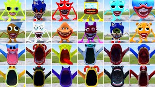 WHICH NEW ALL THE SHIN SONIC TAPES FAMILY AND SEA EATER FAMILY IS THE STRONGEST In Garrys Mod [upl. by Reitrac]