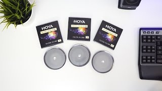 Variable Neutral Density ND 3400 Filters 52 55 62mm  Hoya  Unboxing [upl. by Zetrauq548]