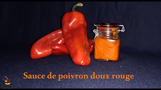 Sauce de poivron doux rouge 🌶🌶 Fait maison 🏡 [upl. by Tesler]