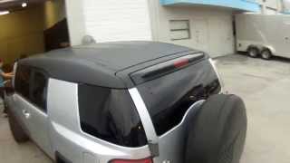 Toyota FJ Cruiser Matte Black Panoramic Roof Wrap Miami Florida [upl. by Akieluz799]