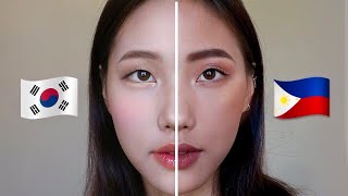 FILIPINO vs KOREAN Style Makeup [upl. by Bina]