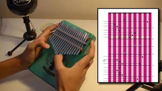 Cant Help Falling in Love Kalimba Tutorial with tabs [upl. by Rotceh675]