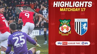 HIGHLIGHTS  Wrexham AFC vs Gillingham [upl. by Sedruol]