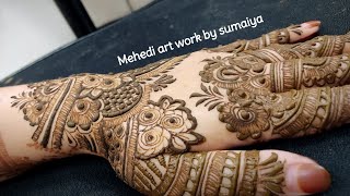 new latest henna design full tutorial foryou 01trending mehandii hennaart [upl. by Dniren]