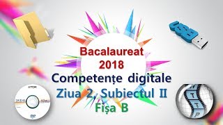 Competente digitale 2018 ziua 2 Subiectul II Fisa B [upl. by Lustig243]