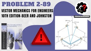 Problem 289  Engineering Mechanics Statics  ENGMCH ANSWERS [upl. by Sylvia168]