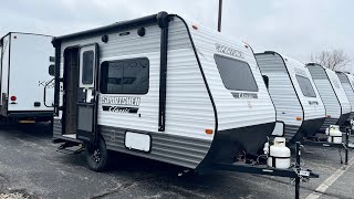 Small Travel Trailer  New 2023 KZ RV Sportsmen Classic 130RB  Veurink’s RV Center in Grand Rapids [upl. by Nyer]