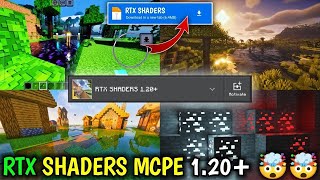 🔥Finally You Can Use SHADERS in Minecraft PE 120  Top 5 Best Shader  Renderdragon Shaders MCPE🤯 [upl. by Disraeli260]