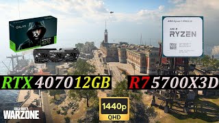 RYZEN 7 5700X3D  RTX 4070 12GB  WARZONE 30  REBIRTH ISLAND Competitive Settings 1440p [upl. by Kaye]