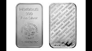 Heraeus 5 troy oz Silver Bar Is It The Right Size Bar To Buy [upl. by Adien298]