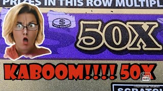 BOOM 50X HUGE WIN NEW YORK LOTTERY INSTANT WIN SCRATCH OFF TICKETS [upl. by Maffei40]