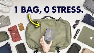 How to travel with just one bag amp zero sacrifices [upl. by Ytinirt]