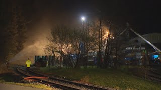 Schattdorf UR Erneuter Brand im Recyclingcenter [upl. by Arymat]