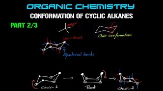 Organic Chemistry  Conformation of Cyclic Alkanes  Part 23 [upl. by Dieter]