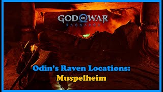 God Of War Ragnarök Odins Raven Locations Muspelheim​ [upl. by Adlaremse52]