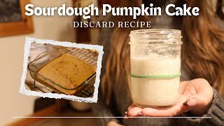 Sourdough Pumpkin Cake The perfect discard recipe [upl. by Leihcar]