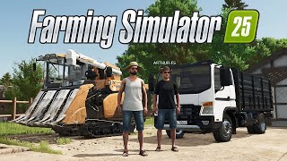 PRIMEIRA VEZ NO MULTIPLAYER  FARMING SIMULATOR 25 2 [upl. by Anwahsat354]