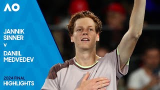 Jannik Sinner v Daniil Medvedev Highlights  Australian Open 2024 Final [upl. by Leela157]