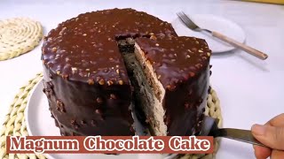 How to Make Magnum Chocolate Cake  Super Delicious amp So Simple Tutorial  jibbabyori [upl. by Garnes680]