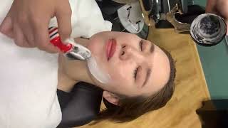 ASMR Rare Razor Shave10 Years Younger to Shave vellus hair and Cuticles on Female Customers Face [upl. by Geoffrey]