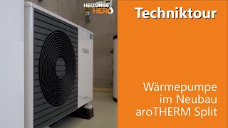 Wärmepumpe im Neubau aroTHERM Split von Vaillant [upl. by Savadove]