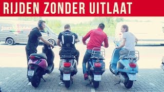 SCOOTER RIJDEN ZONDER UITLAAT  VOL GAS MET JOEY [upl. by Enilorac]