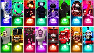 GMAN SKIBIDI 🆚 EXTRA SLIDE 🆚 BUS EATER 🆚 SKIBIDI TOILET 🆚 ODDBODS  Tiles Hop EDM Rush [upl. by Alleira661]