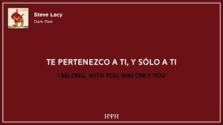 Steve Lacy  Dark Red Lyrics  Sub Español [upl. by Nomrac]