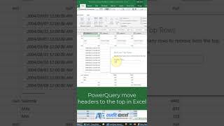 Make a row not the first row headers in Power Query [upl. by Maida]