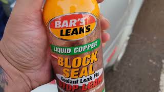 Stop Coolant leak within minutes Bars Leaks Liquid Copper Block Seal Coolant Leak Fix [upl. by Frankhouse]