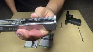 Smith and Wesson Sd9ve guide rod spring and slide lock release install [upl. by Arutek7]