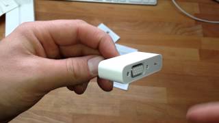 Ersteindruck Apple Lightning auf VGA Adapter für ipad und iphone [upl. by Ahsiemak]